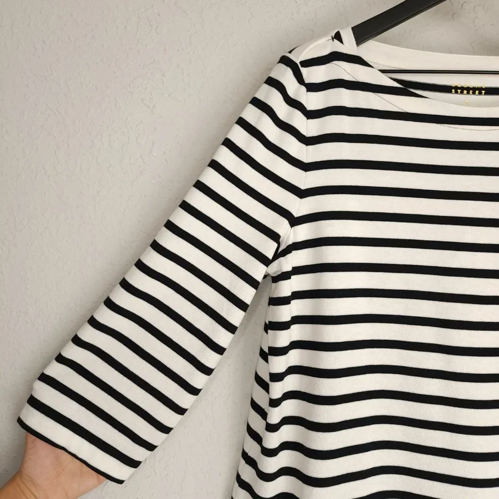 kate spade Black and White Striped Mini Dress